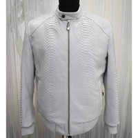 Veste en cuir gaufré Python pour hommes, nouveau Style à capuche détachable en cuir véritable noir peau de vache