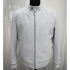 Áo Khoác Da Trăn Nam Dập Nổi, Da Bò Màu Đen Chính Hãng Có Mũ Có Thể Tháo Rời Mới - Product Image 2