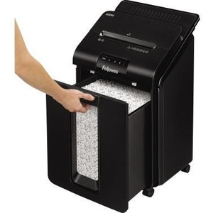 Fellowes AutoMax T 100M P-4 <b>Paper</b> Shredder 10 Sheet Autofeed with Manual Particle Cut for Staples <b>Paper</b> Clips Credit Cards - Product Image 3