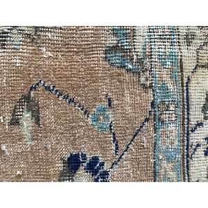 1.6x3.2 ft Rug, Turkish Rug, Vintage <b>Brown</b> <b>Wool</b> Oriental Rug - Product Image 5