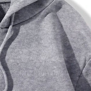 High Quality Custom Fleece Mens Zip Up Heavyweight Hoodie Streetwear Full Zip Up Hoodie Custom Logo Full Face Zip Hoodies - Product Image 5