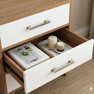 Modern Zinc Alloy Eco-Friendly Durable Cabinet Handle Brushed Nickel Furniture Pulls Bathroom Cupboard <b>Wardrobe</b> Door <b>Hardware</b> - Product Image 6