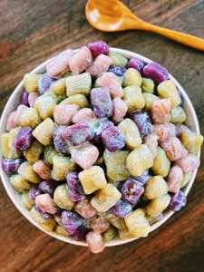 Cubos de Tapioca de Camote Congelados para Postre, Textura Masticable Después de Cocinar, Listos para Sopa Dulce - Product Image 4