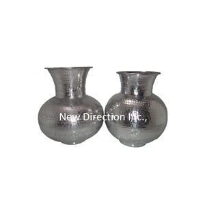 Gran oferta de jarrones de flores multifuncionales, centros de mesa de boda, jarrones de flores de Metal, maceta de acabado brillante - Product Image 6
