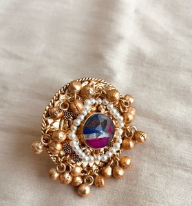 Classique traditionnel porter à la main Fusion plaqué or bague élégante pour les mariages fêtes fiançailles porter pour les femmes - Product Image 3