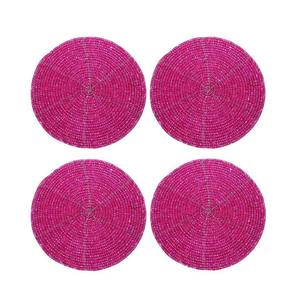 Juego de posavasos con cuentas de moda, Decoración de mesa, juegos de vajilla de nácar de calidad superior, accesorios de cocina, posavasos de cuentas - Product Image 2