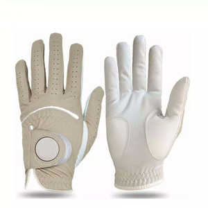 Guantes de Golf para Hombre de Cuero Genuino de la Mejor Calidad, Suaves y Duraderos, Impermeables, con Logotipo Personalizado, Cierre de Velcro, Cabretta - Product Image 6