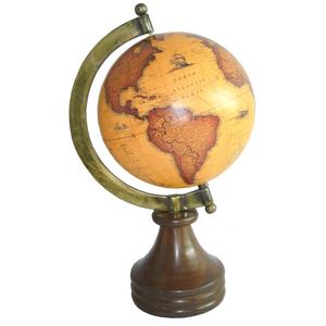 Globo terráqueo decorativo de metal, el mejor artículo de aluminio de alta calidad, escultura de hierro de Color dorado, rotación hueca - Product Image 3