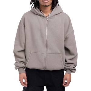 Sudadera con Capucha de Invierno para Hombre de Primera Calidad, Tejida, 100% Algodón, Antiarrugas, Forrada, con Capucha Completa y Logotipo Personalizado en la Parte Delantera - Product Image 1