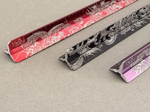 Tasas finas Prestigiosa calidad Wabisabi Escala Suministros de dibujo Construcción Dragon Triangle Ruler - Product Image 4