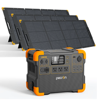 Station d'alimentation portable PECRON 2200W, générateur solaire, système de stockage d'énergie pour camping-car, camping, maison, stockage de secours, stock UE/USA