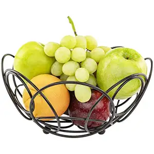 Cuenco de hierro de metal para frutas, soporte de mesa decorativo para restaurante, tazón de frutas, superventas - Product Image 1