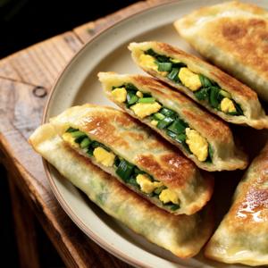 Crêpes de poireaux frits prêts-à-manger à la saveur chinoise authentique Snack <span class=keywords><strong>congelé</strong></span> vente en gros de marque Jinyi cuits au <span class=keywords><strong>micro</strong></span>-ondes - Product Image 1