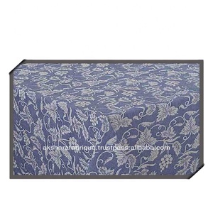 Wholesale 100% Cotton Premium Custom Printed Waterproof Oilproof 6ft <b>Tablecloth</b> Rotary Screen Printed Logo for Home Party Use - Product Image 4