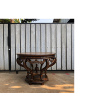 Gran oferta, mesa de salón antigua de lujo, mesa de consola marrón oscuro, mesa de entrada anhelada a mano Foye para muebles de estilo para el hogar - Product Image 2