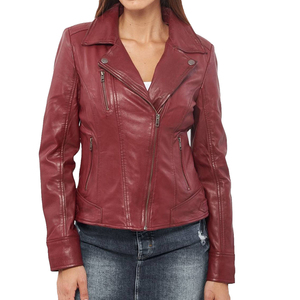 Stylish Trendy Faux Fur <b>Long</b> Sleeved <b>Leather</b> <b>Jacket</b> High Quality Breathable Quick Dry Winter Customized Finished Processing - Product Image 1