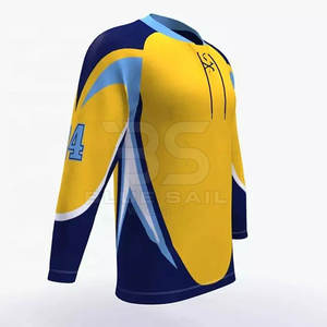 Jersey de Hockey sobre Hielo con Cuello Redondo, Opción de Logotipo Personalizado para Equipos y Clubes, Jersey de Hockey sobre Hielo Duradero con Cuello Redondo - Product Image 5