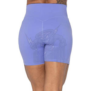 Pantalones cortos de Yoga de LICRA suaves y cómodos para mujer, pantalones cortos transpirables ligeros para correr, características sin costuras disponibles, estampado sólido XS XL - Product Image 5