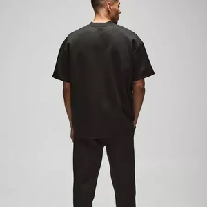 OEM nuevo diseño personalizado en blanco 280gsm peso pesado 100% algodón Hip Hop de gran tamaño de moda de hombro caído hombres camiseta para ropa informal - Product Image 6