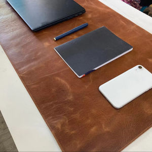 Tapis de bureau de luxe en cuir véritable de qualité supérieure, fait à la main, anti-odeurs, résistant, surface antidérapante, moderne, LDM-0108 - Product Image 1