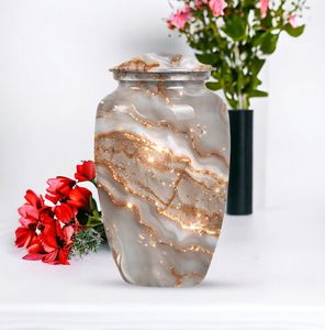 Urna de cremación abstracta para cenizas humanas, urna conmemorativa, recuerdos, 10 pulgadas - Product Image 3