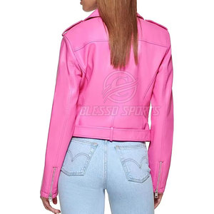 Veste en cuir pour femme, nouvelle mode, coupe-vent, très tendance - Product Image 4