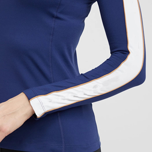 Best Superior Quality Women <b>Yoga</b> <b>Jacket</b> Half Sleeve Zipper Eco-Friendly Anti-Bacterial Quick Dry Breathable Spandex/Polyester - Product Image 3