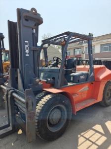 Chariot élévateur Heli 3,5 tonnes, mât à trois étages, 3,5 mètres, fonction de déplacement latéral, moteur diesel, pneus en mousse/pneumatiques, vitesse de déplacement de 16 km/h - Product Image 5