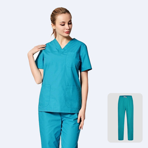 Costume de gommage d'infirmière médicale professionnelle meilleure qualité uniforme d'hôpital gommages en tissu tissé - Product Image 2