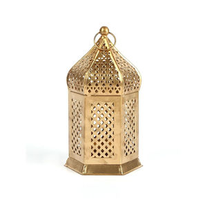 Farol de Vela Marroquí de Metal y Hierro 2026, con Vidrio de Colores y Acabado Dorado, para Decoración de Iluminación del Hogar y Jardín - Product Image 3