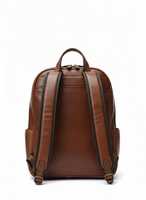 Sac à dos pour ordinateur portable en cuir véritable marron pour homme, 15 pouces, grande capacité, léger, écologique, en coton, mode, luxe, voyage, affaires