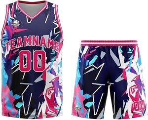 Uniforme de baloncesto para hombre recién llegado de alta calidad, diseño OEM, Jersey de manga corta, uniforme de baloncesto para hombre a la venta - Product Image 4