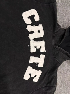 Fabricant personnalisé Impression Broderie Applique Boxy Cropped Hooded Winter Flared Sweatpants Set Hooded Tracksuits Men - Product Image 2