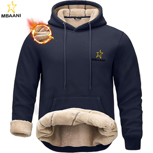 Sweat-shirts à capuche en sherpa pour hommes et femmes, sweats de sport en couleur personnalisée - Product Image 1