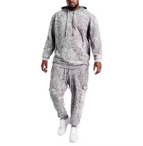 Chándales de lavado ácido de etiqueta privada de alta calidad para hombres personalizados su propio diseño chándales de lavado ácido para hombres - Product Image 1