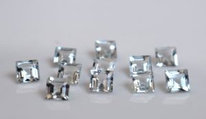 Natural 5mm Aguamarina Cuadrado Facetado-Aguamarina Suelta Calidad Superior - Product Image 6