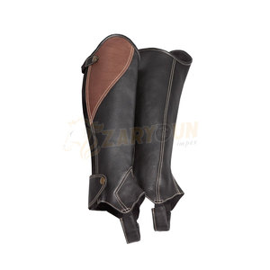 El mejor precio, cuero genuino transpirable, medias tapas para montar a caballo, diseño personalizable, logotipo de Color, Kits ecuestres, accesorios - Product Image 4