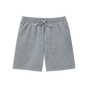 Short décontracté uni pour homme, tissage minimal, ourlet thermocollé, cordon de serrage intérieur dissimulé pour une esthétique moderne et soignée, service OEM - Product Image 1