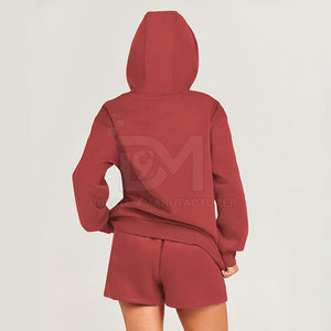 ชุดเสื้อมีฮู้ดน้ำหนักเบาสำหรับผู้หญิง, ชุดลำลองระบายอากาศได้ดีมีลวดลายสีพื้นสำหรับฤดูหนาว - Product Image 3