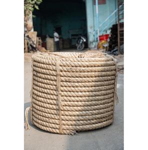 Corde de jute de Manille robuste cordon en fibre torsadée écologique naturel pour l'artisanat de jardinage projets de bricolage et utilisation de décor à la maison rustique - Product Image 1