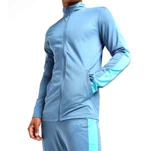 Chándal cortavientos personalizado OEM de alta calidad al por mayor, conjunto de dos piezas, chándal con cremallera personalizado y cremallera para hombre, chándales para hombre - Product Image 3