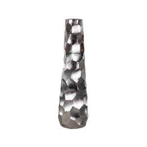 Silver Cylinder Floor Vase Tall Wedding Decoration Iron Metal Modern Flower Vase Handmade Luxury Christmas Space QAMAR OVERSEAS - Product Image 2
