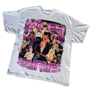 Logo imprimé personnalisé de haute qualité col montant grande taille 100% coton poids lourd luxe goutte épaule blanc T-Shirt pour hommes - Product Image 1