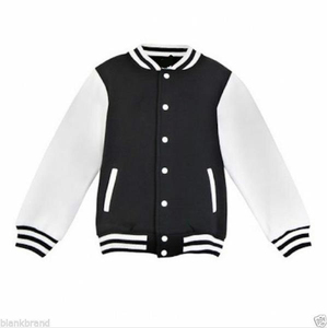 Veste universitaire 100% coton manches en cuir brodé collège Style formel printemps toile enduit fermeture éclair Service OEM disponible - Product Image 6