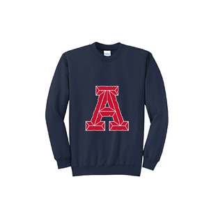 Sudadera de invierno con cuello redondo para hombre, cómoda sudadera polar de manga larga con logotipo bordado de alfabeto personalizado, ropa de calle - Product Image 2