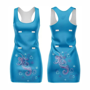 Uniformes de Netball Personalizados a Bajo Precio, Diseño Reversible, Impresión Digital por Sublimación, Transpirables, de Secado Rápido, de Poliéster Liso para Mujer - Product Image 3