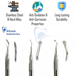 A + Détartreurs et sondes dentaires en acier inoxydable de qualité supérieure entièrement personnalisés Lot de 3 sondes dentaires pour le polissage miroir - Product Image 2