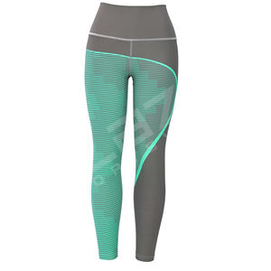 Mallas de yoga sublimadas hechas a medida 2025 para mujer, pantalones largos de cintura elástica de alta calidad con patrón sólido - Product Image 3