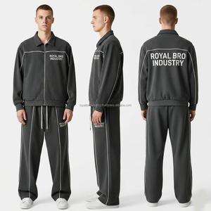 Conjunto de Chándal con Capucha para Hombre con Logotipo Personalizado, 100% Algodón, Ropa Urbana Informal - Product Image 4