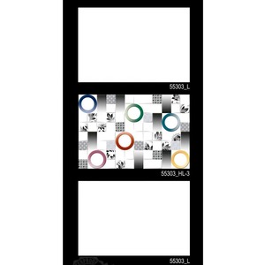 Carreaux de mur en céramique Fabricant d'argile chinoise 300x450mm Carreaux de mur en marbre noir de l'Inde Idéal pour la salle de bain et la cuisine - Product Image 2